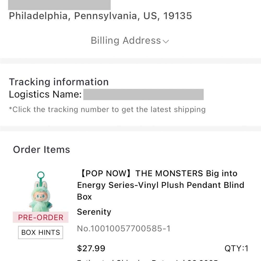 BIG INTO ENERGY- SERENITY LABUBU - Picture 8 of 8